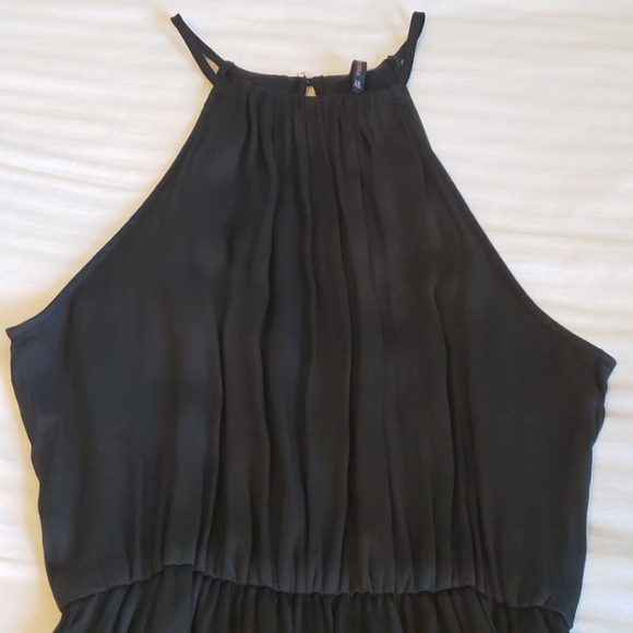 NWOT Black Satin Dress from Romania 🇷🇴 - Picture 2 of 7